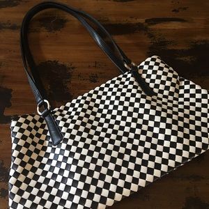 Brand New Valerie Stevens Black and White Handbag